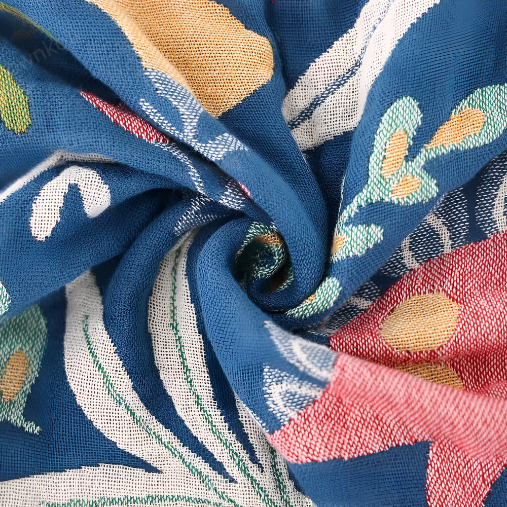 Dinosaur Forest Cotton Blanket — product in use