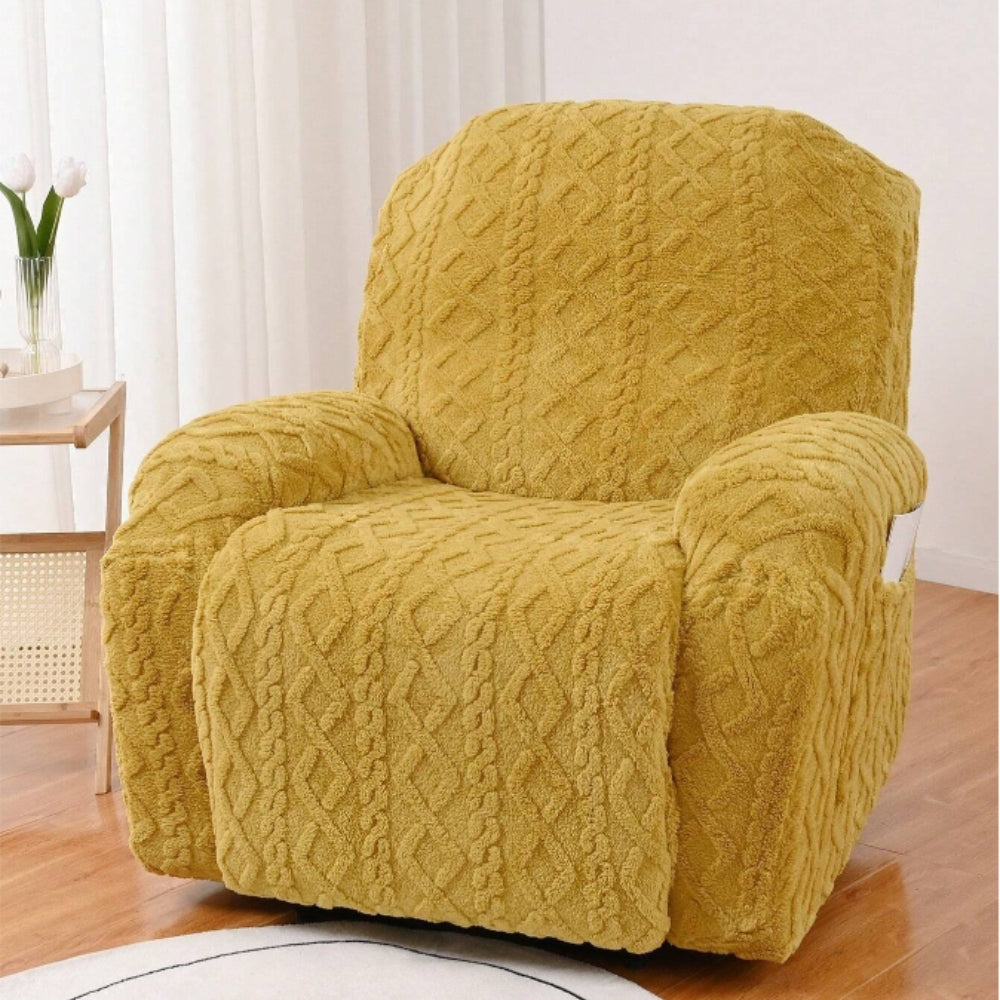 Jacquard Stretch Recliner Sofa Cover — alternate angle view
