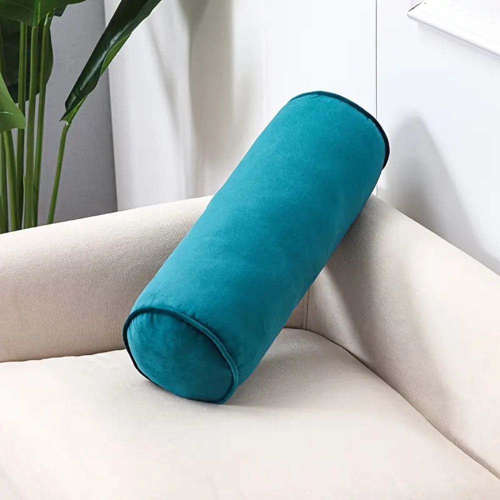 Plush Velvet Bolster Cushion — product feature detail