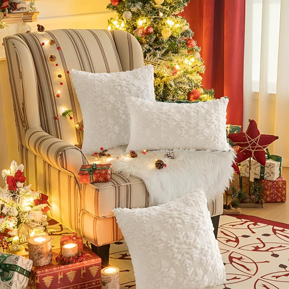 Snowflake Bliss Cushion Covers — alternate angle view