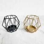 Wireframe Sleek Iron Candle Holder — product detail view