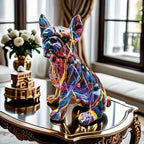 Artistic Bulldog Graffiti Figurine — product detail view