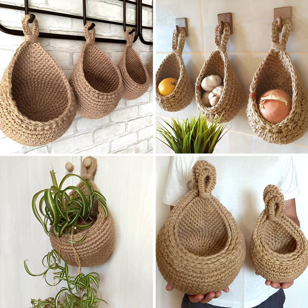 Handcrafted Boho Hanging Basket — main product photo