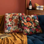 Retro Floral Bohemian Tassel Cushion — main product photo