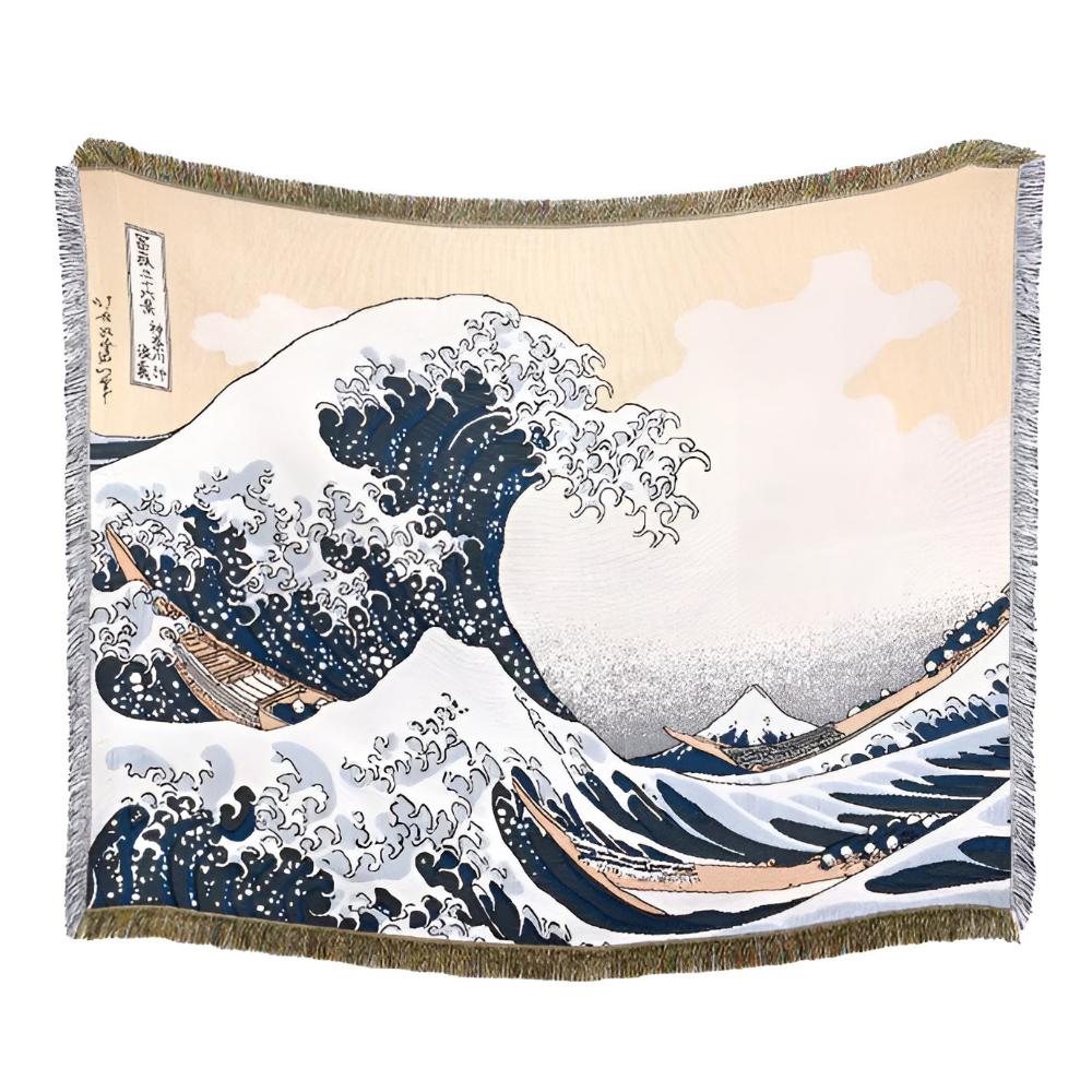 Classic Great Wave Throw Blanket — main product photo