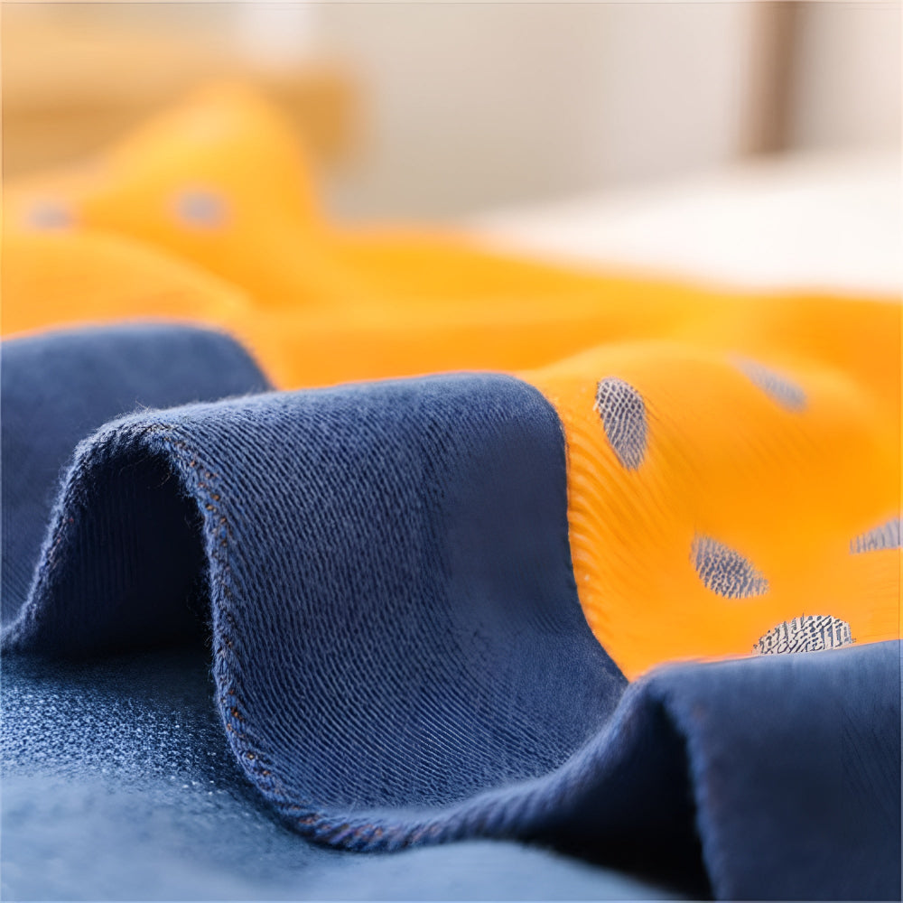 Serene Lily Floral Cotton Blanket — alternate angle view