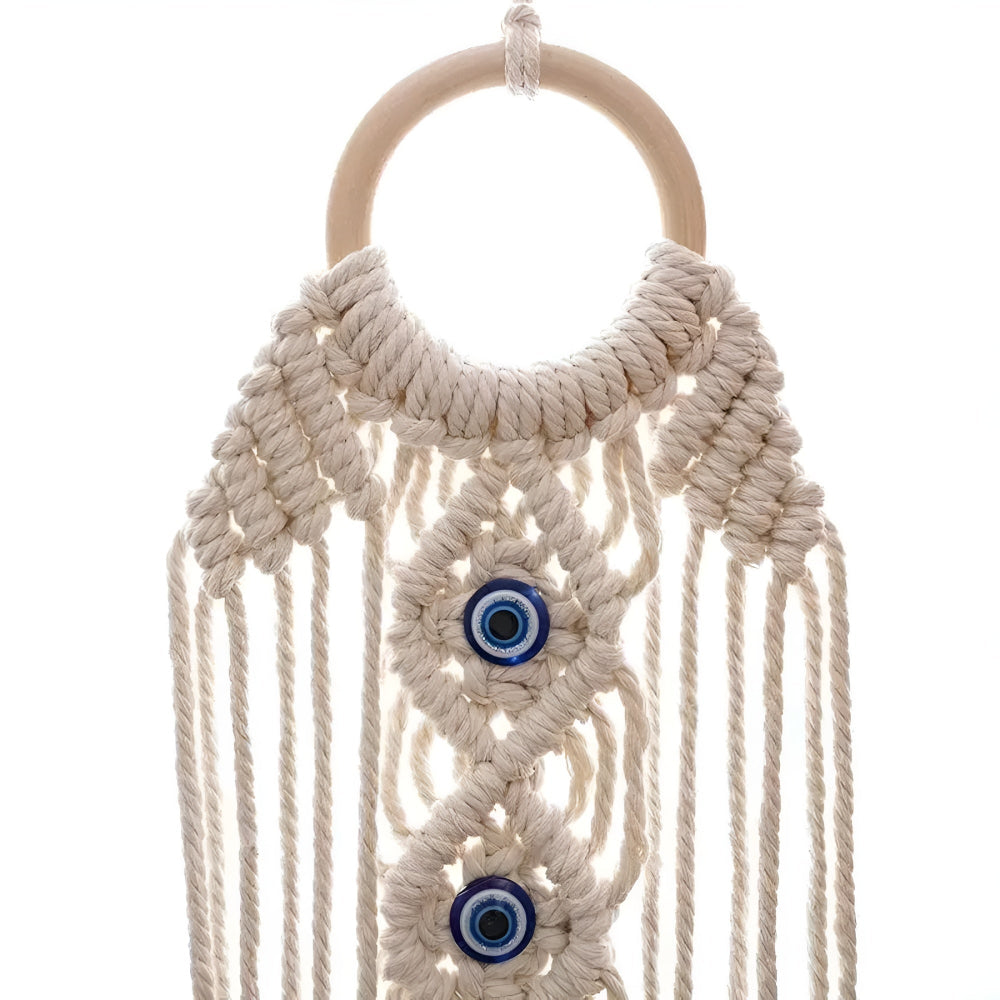 Eye-Beads Bohemian Macrame Wall Decor — product in use