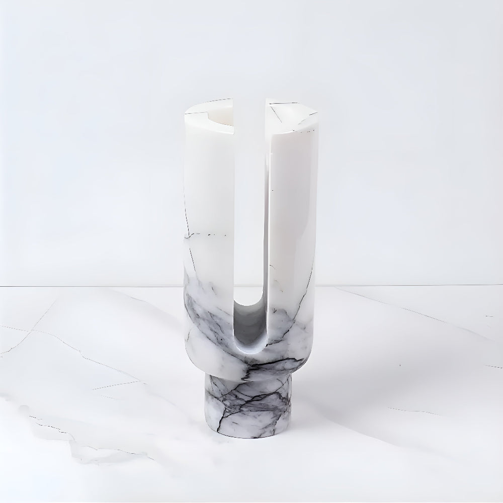 Eclipse Marble Candle Holder — lifestyle shot