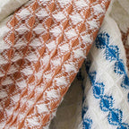 Colourblock Striped Cotton Bath Towel — product detail view