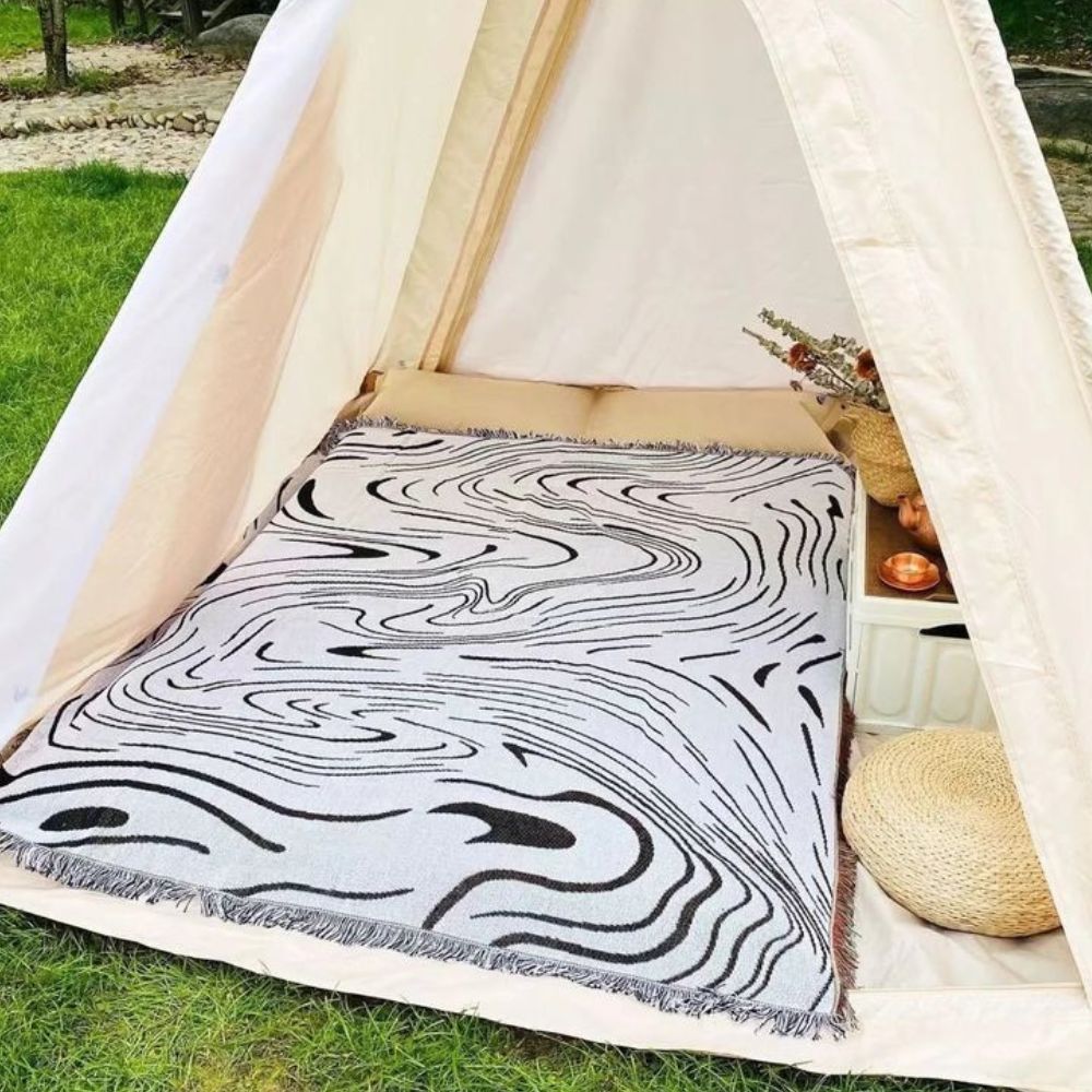 Marble Woven Throw Blanket — additional view