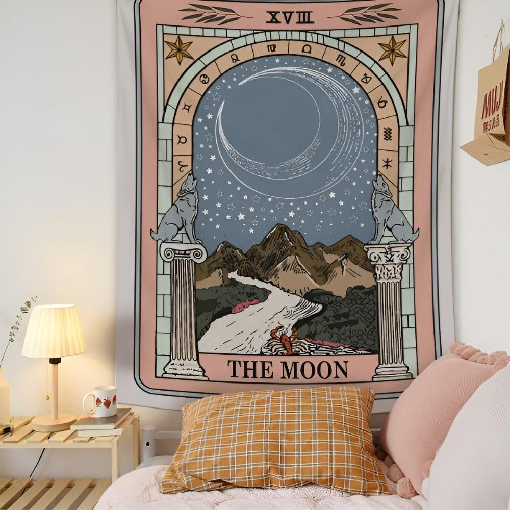 Moon Tarot Tapestry Blanket — product feature detail