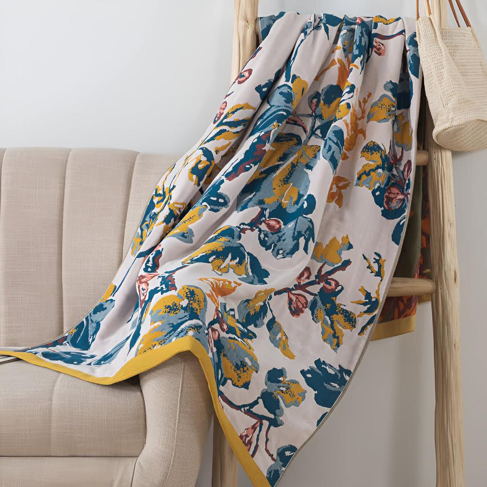 Nature’s Embrace Floral Bath Towel — product feature detail
