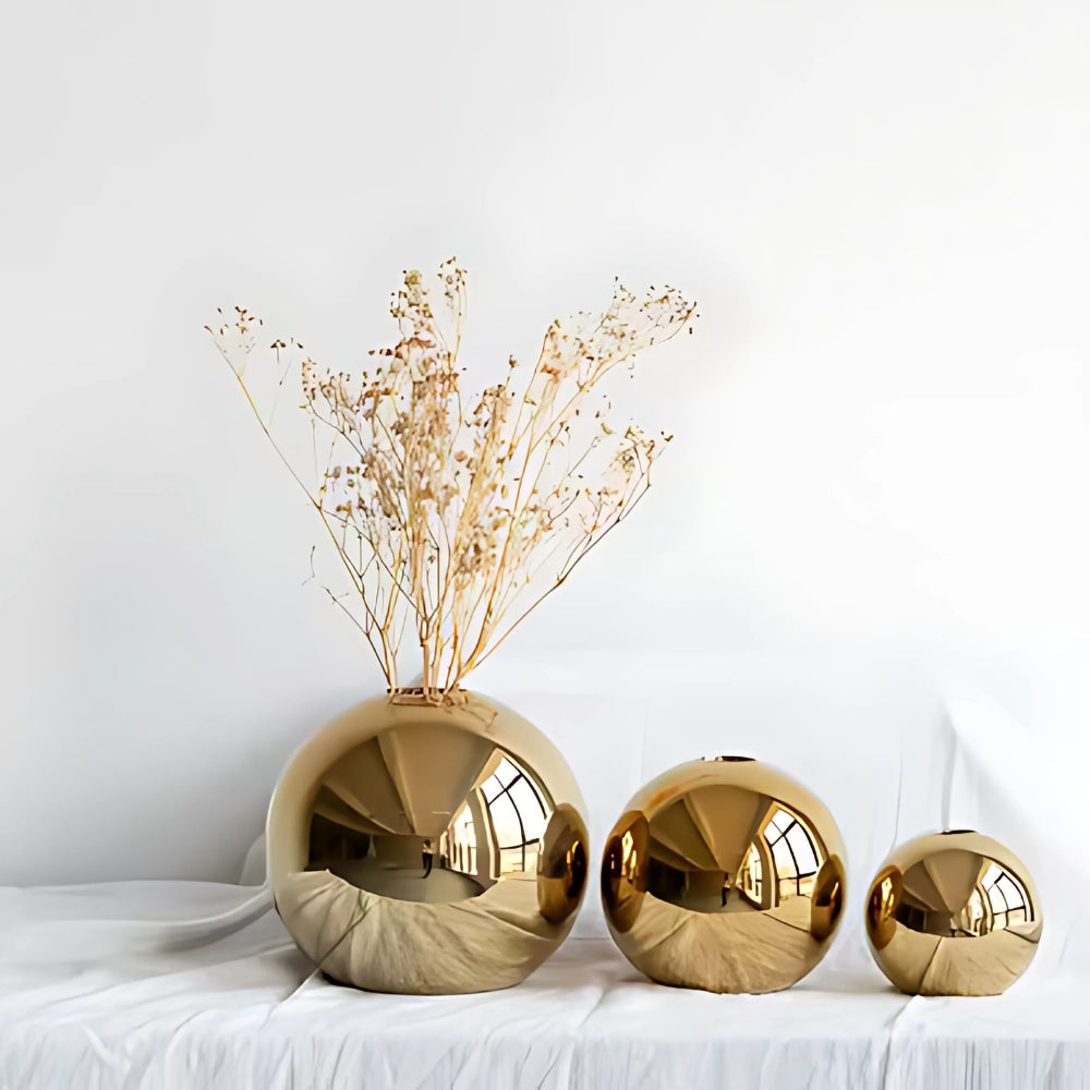 Opulent Golden Ball Vase Collection — main product photo