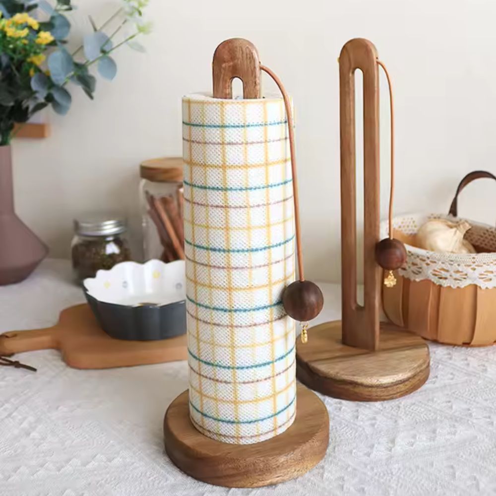 Acacia Regal Roll Stand — product close-up