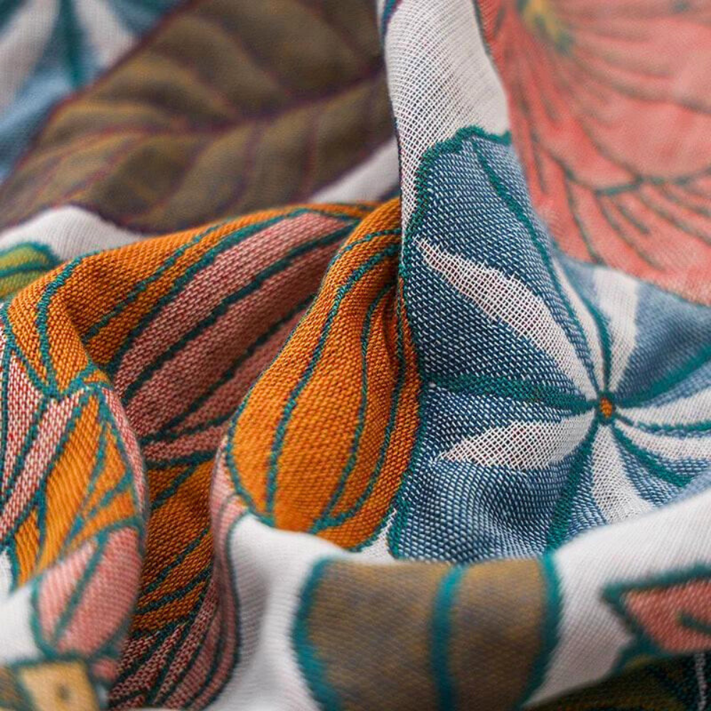 Cotton Floral Bath Beach Towel — product close-up