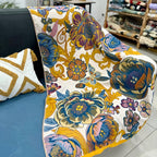 Blooming Flowers Reversible Bath Towel — product close-up