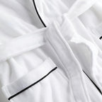 Summer Cotton Half Sleeves Bathrobe — product in use