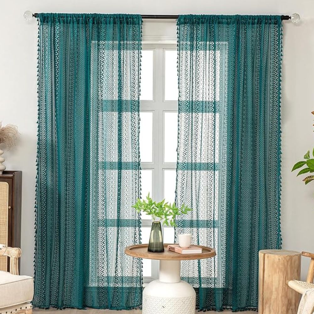 Luminé Crochet Tassel Curtain — main product photo