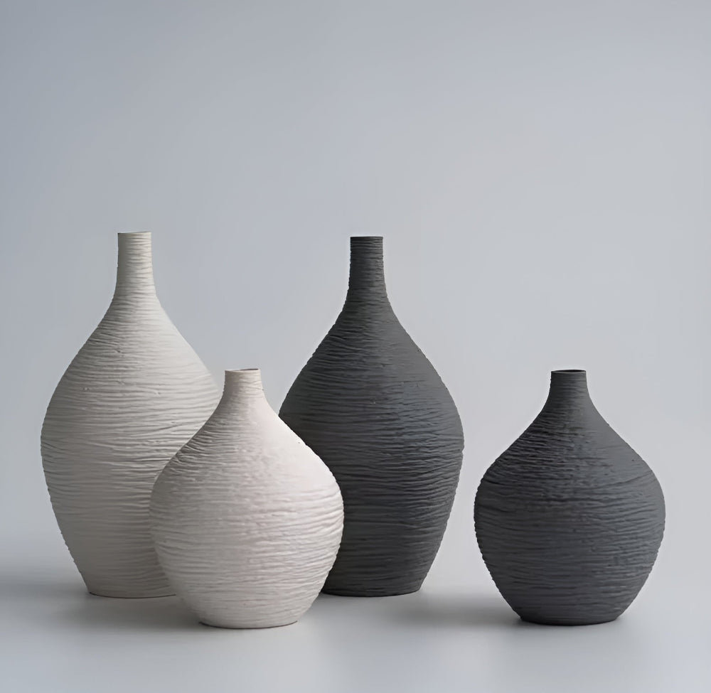 Earthline Ceramic Artisan Vase — product detail view