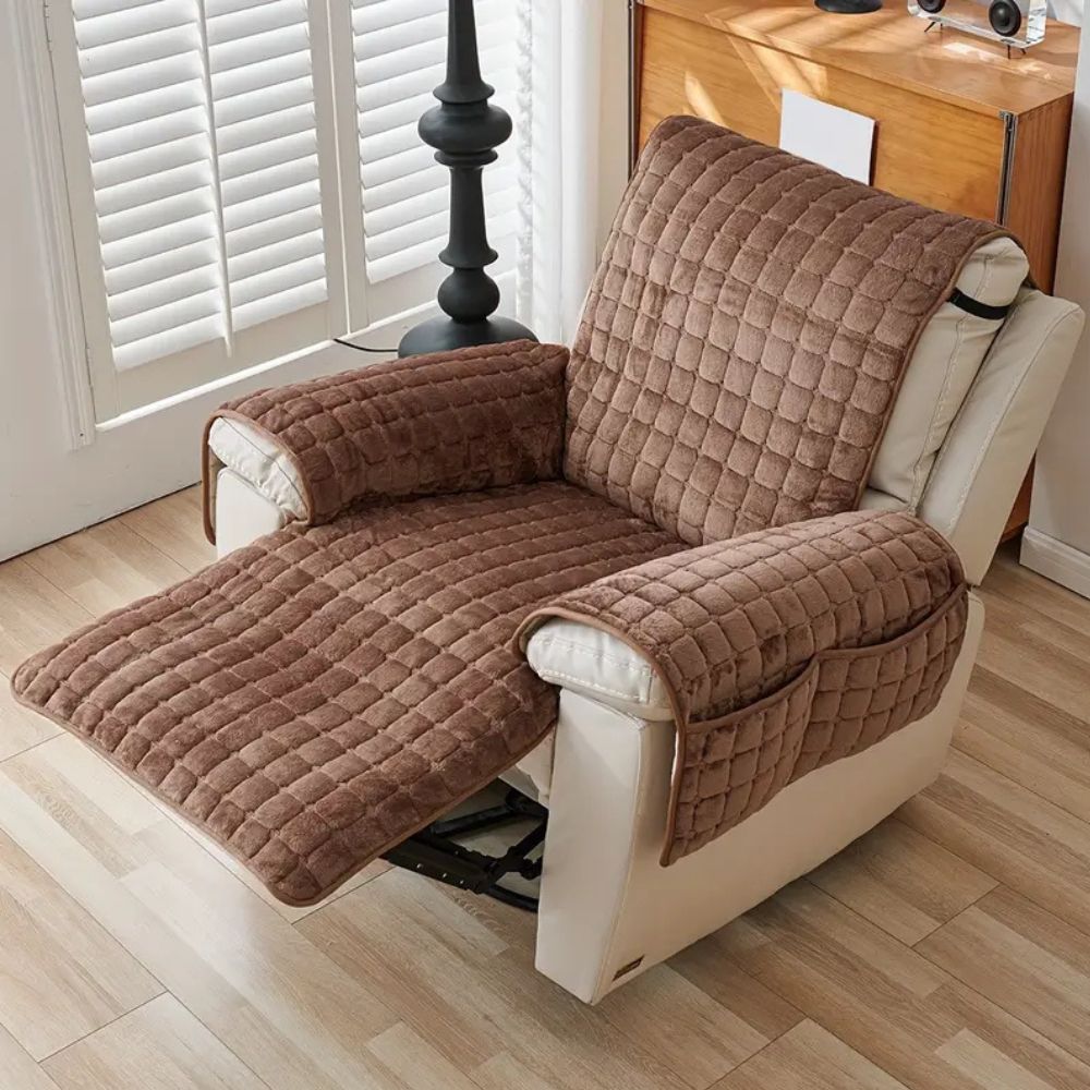 Snug Grid Recliner Cover — main product photo