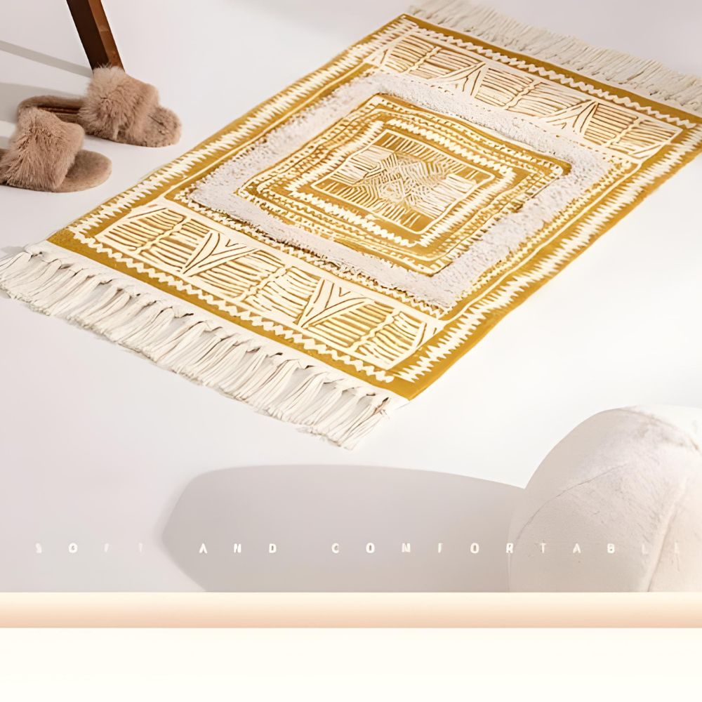 Lustre Fringe Bohemian Rug — alternate angle view