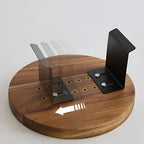 Sofa Armrest Walnut Tray — size and scale reference