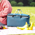 Collapsible Leakproof Picnic Basket — product in use
