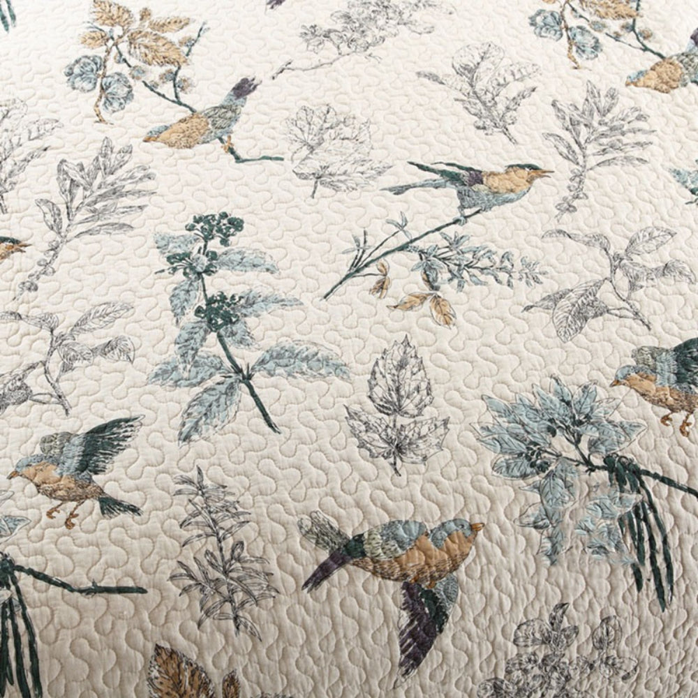 Elegant Floral Coverlet — product close-up