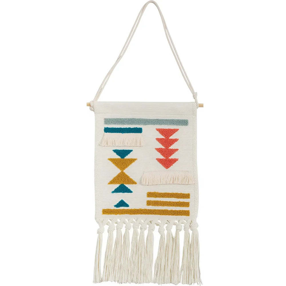 Colourful Fringe Tapestry Decor — alternate angle view