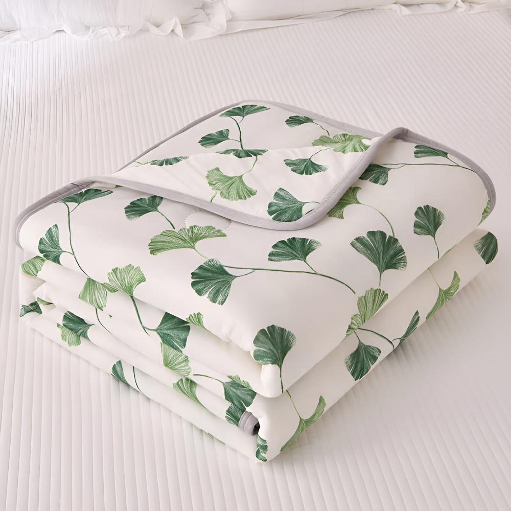 Ginkgo Leaf Comfort Blanket — product in use