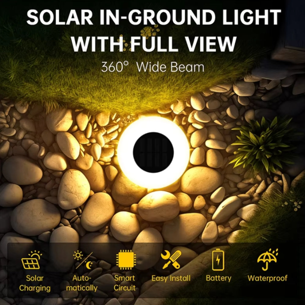 Solar LED outdoor pathway lights | 4 Pack — product close-up