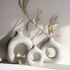 Hollow Grace Ceramic Vase — product detail view