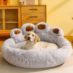 Furry Paw-Shaped Pet Bed — additional view