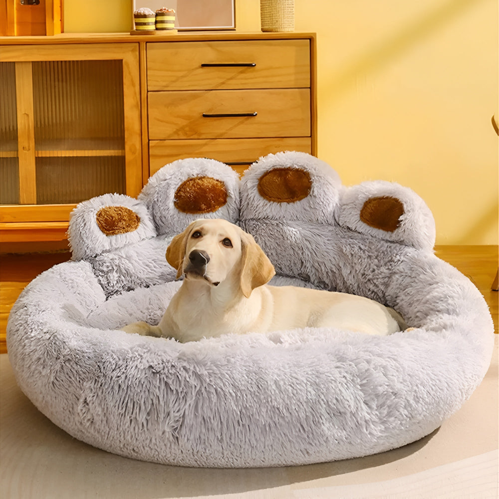 Furry Paw-Shaped Pet Bed — additional view