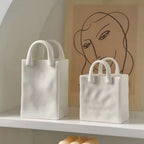 Tote-Style Ceramic Vase — product detail view