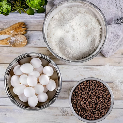 3pcs Stainless Steel Mixing Bowl Set — product detail view