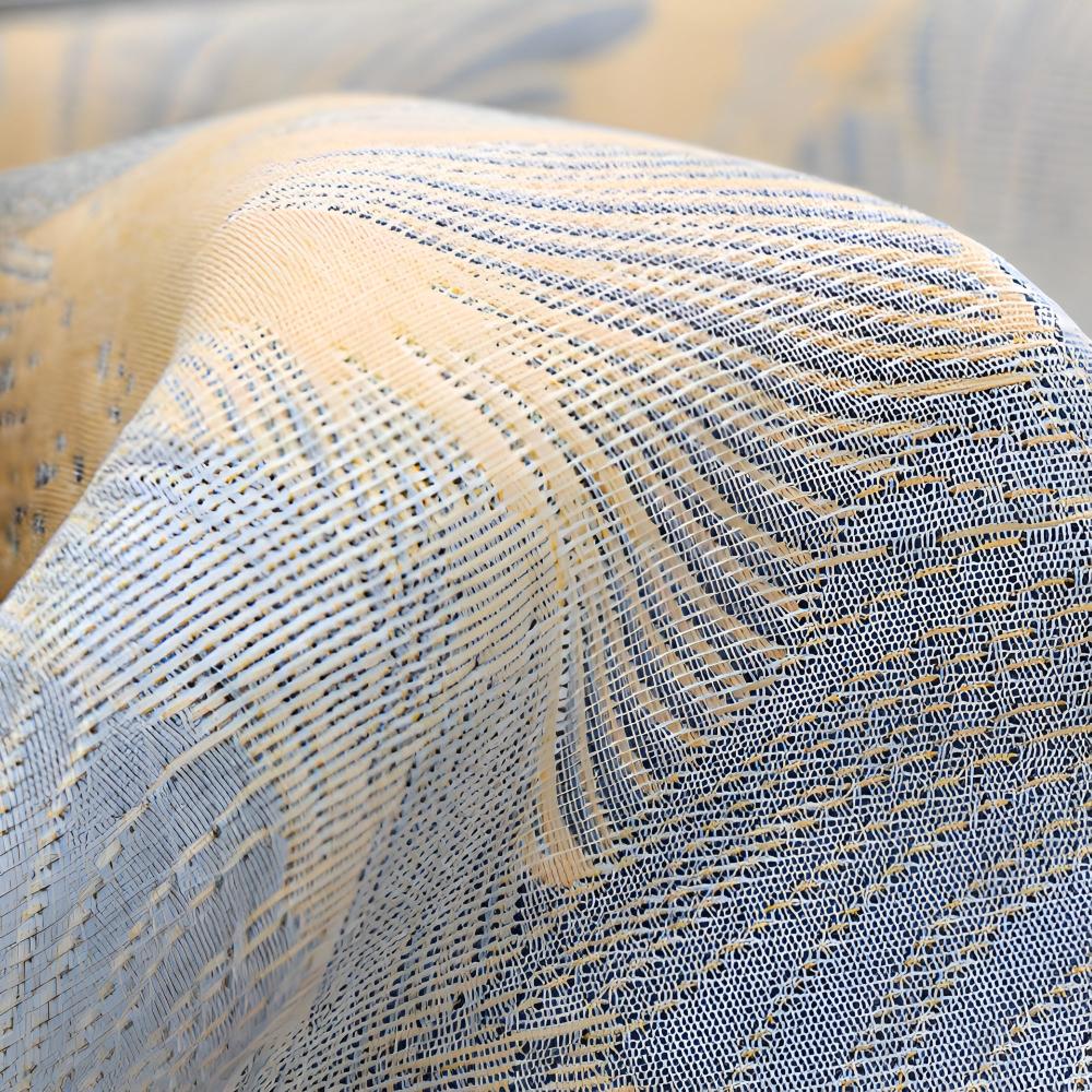 Flower Print Flax Throw — lifestyle shot