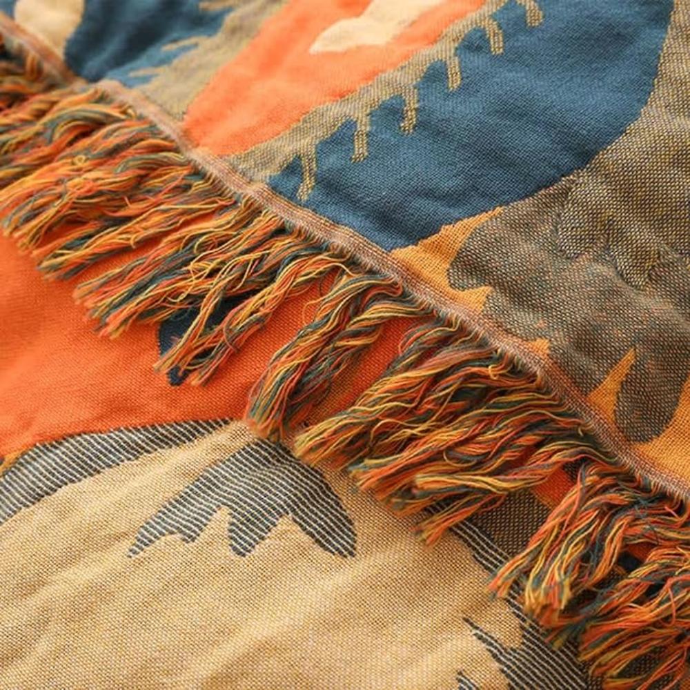 Wildflower Bloom Cotton Throw — alternate angle view