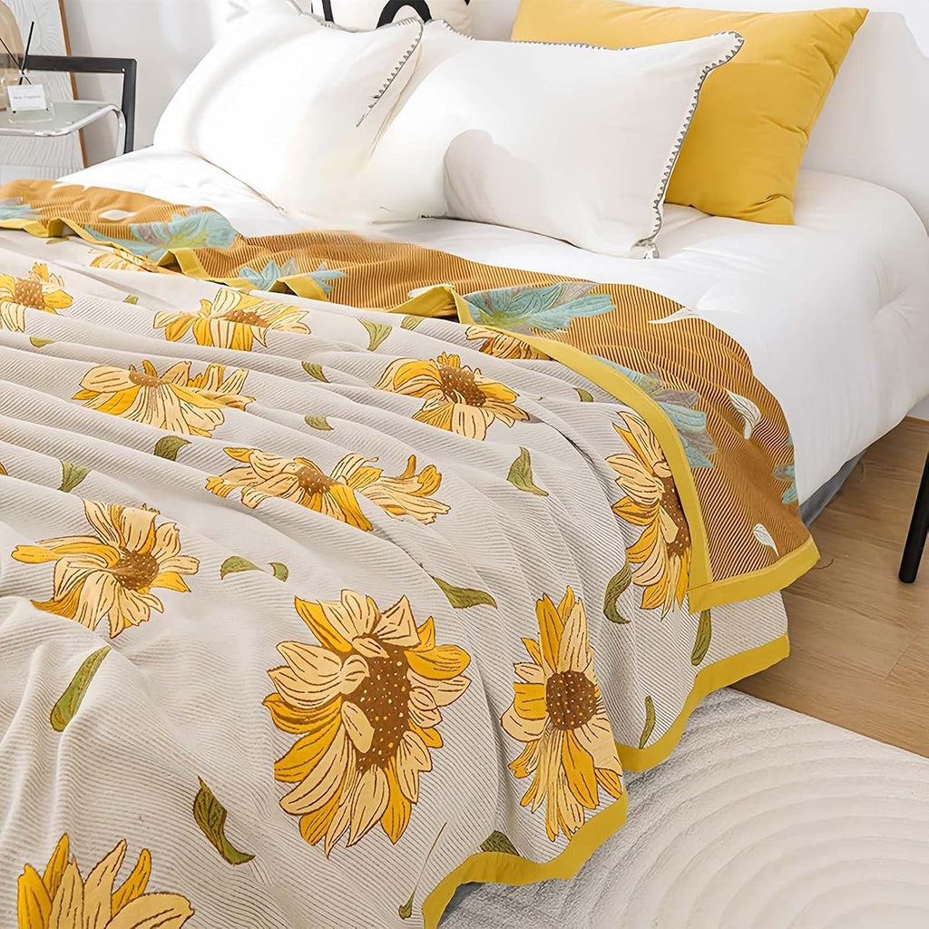 Sunflower Comfort Cotton Blanket — main product photo