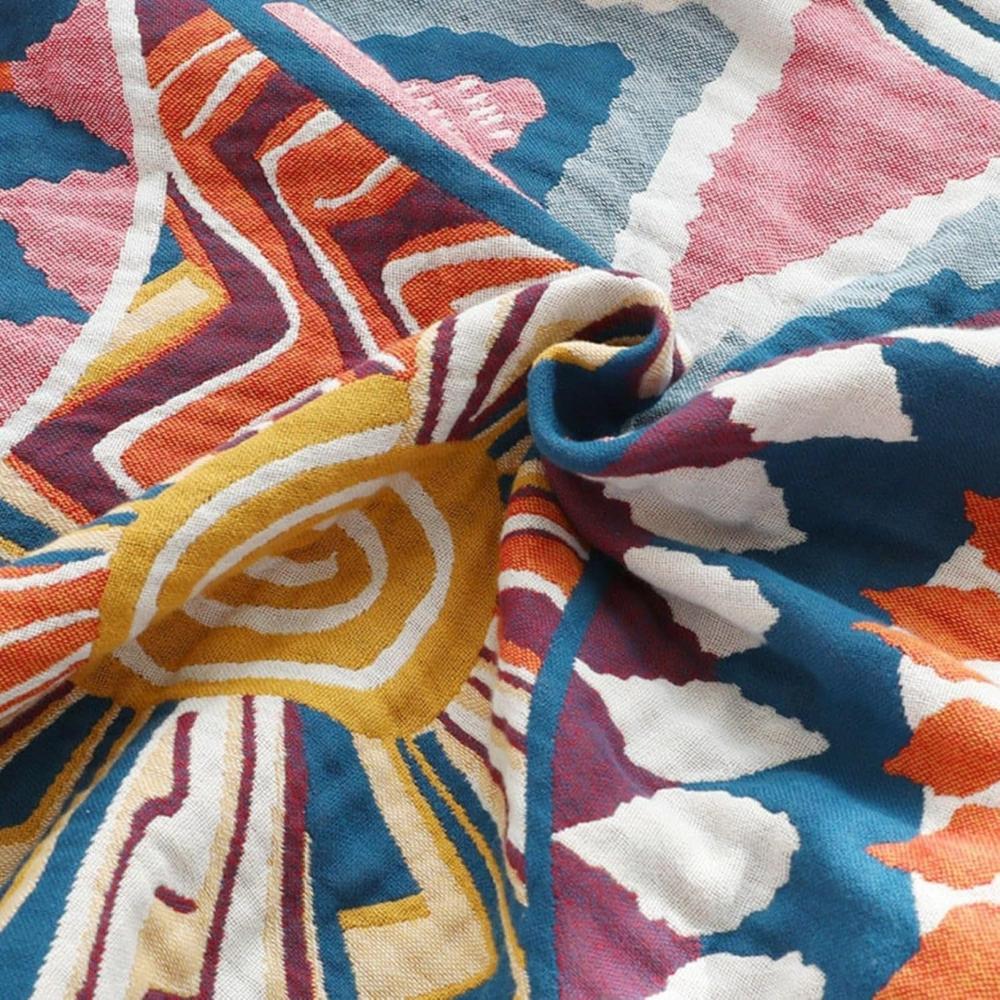 Sunburst Cotton Blanket — product detail view