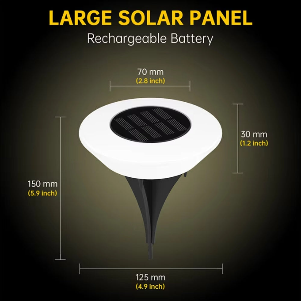 Solar LED outdoor pathway lights | 4 Pack — lifestyle shot