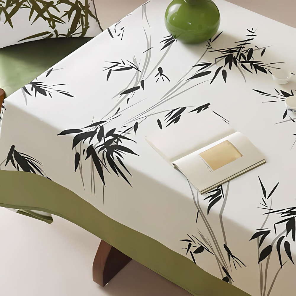 Elegant Pastoral Bamboo Zen Tablecloth — main product photo