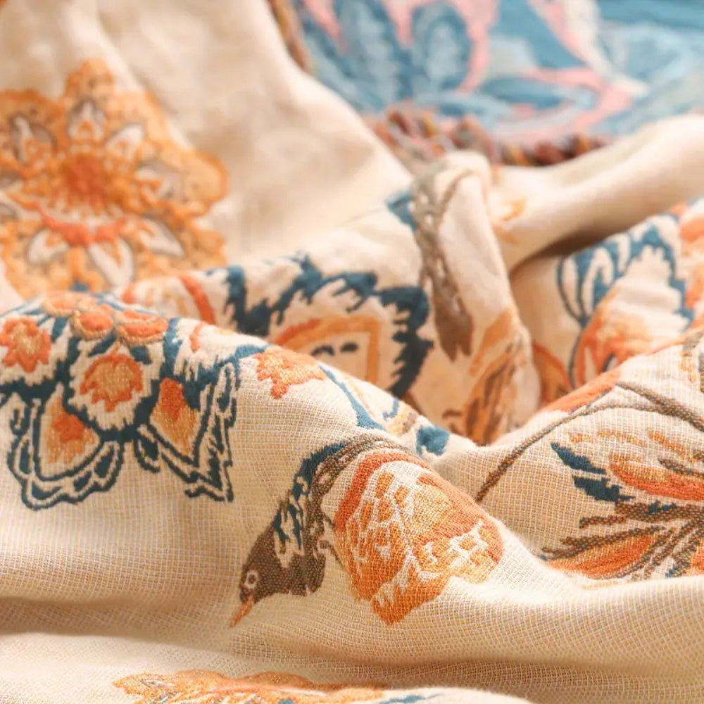 Rustic Cosy Boho Throw Blanket — additional view