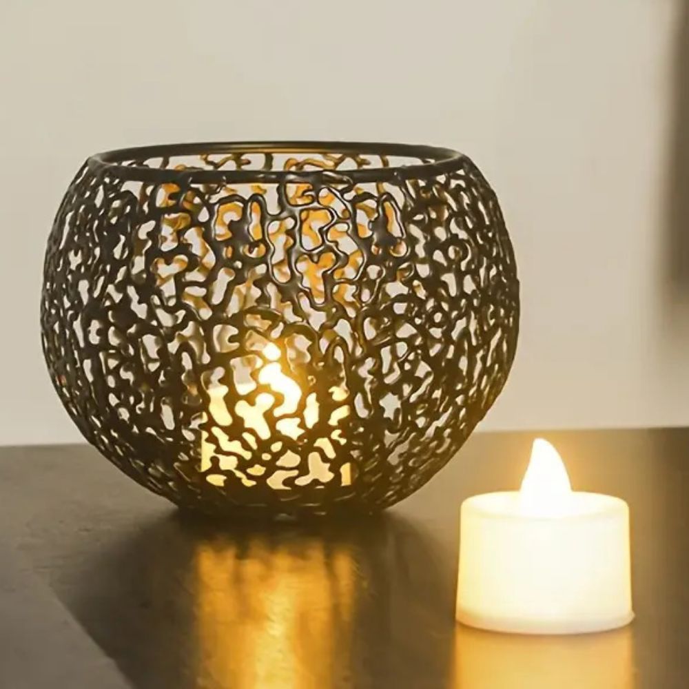 Glow Sphere Candle Holder — lifestyle shot