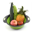 Collapsible Silicone Strainer Basket — product close-up