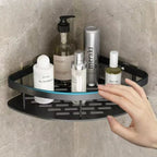 Aluma Curve Shower Caddy — material texture close-up