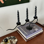 Tri Iron Twisted Candle Holder — lifestyle shot