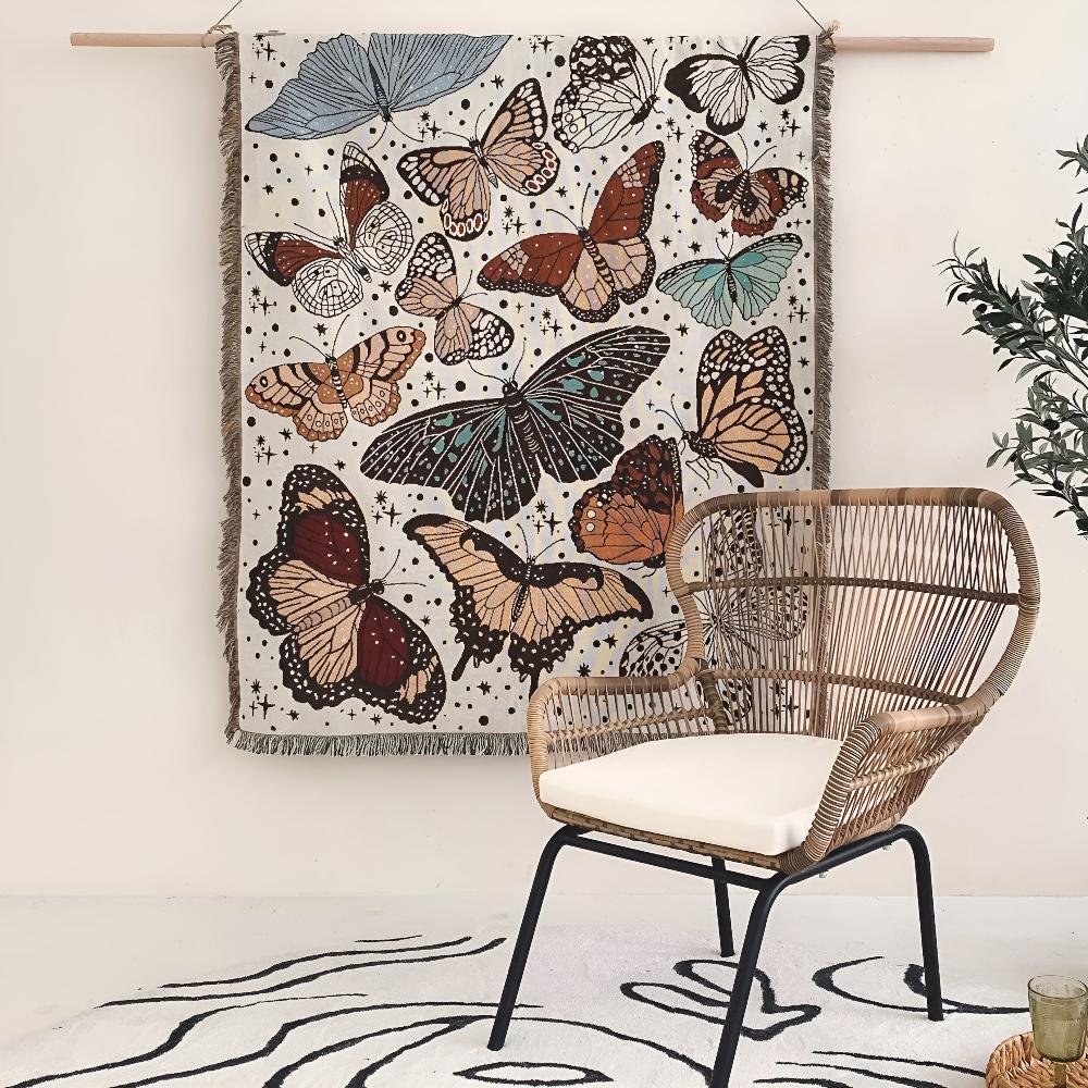 Butterfly Garden Blanket — product close-up