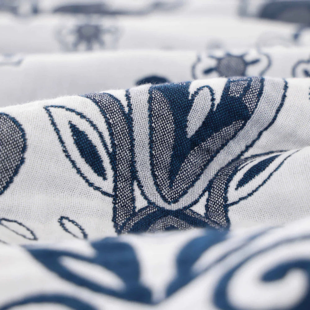 Paisley Dream Cotton Tassel Blanket — lifestyle shot