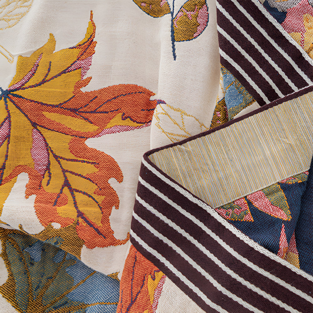 Maple Leaf Cotton Blanket — lifestyle shot